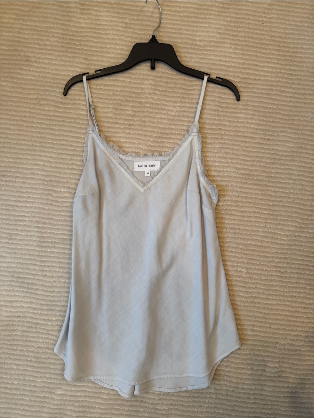 Bella Dahl Frayed Tencel Cami - Pale Blue